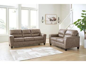 Navi Sofa and Loveseat - Fossil