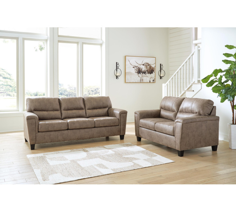 Navi Sofa and Loveseat - Fossil