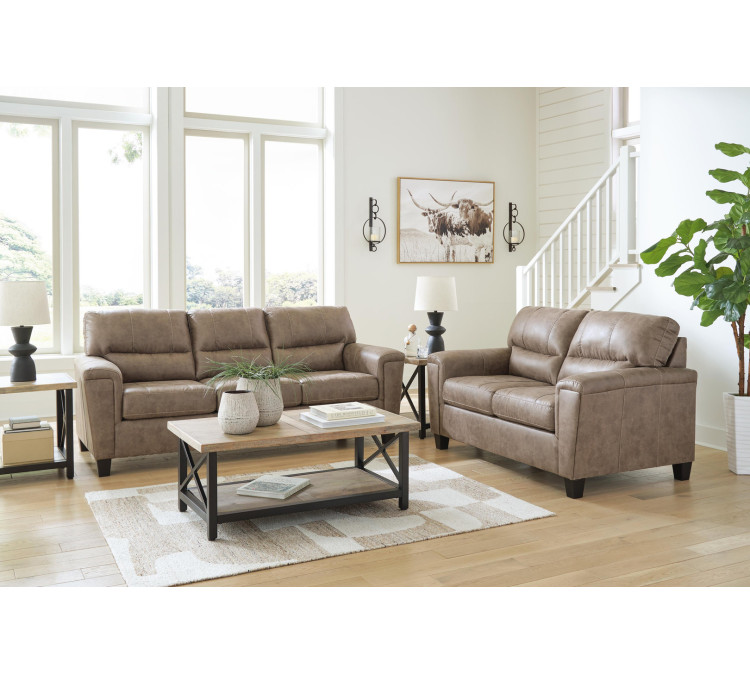 Navi Sofa and Loveseat - Fossil