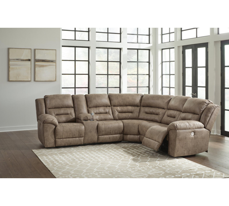 Ravenel 3-Piece Power Reclining Sectional - Fossil