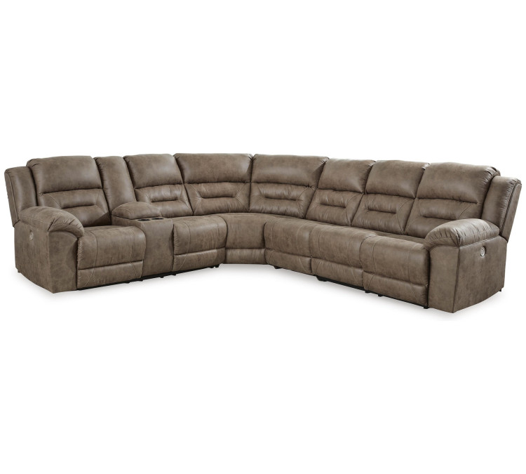 Ravenel 4-Piece Power Reclining Sectional - Fossil