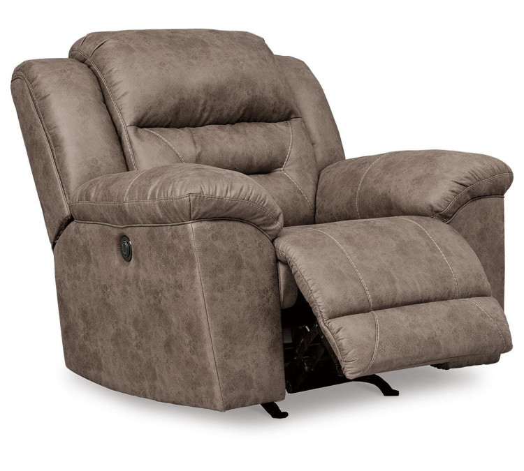 Stoneland Power Recliner - Fossil