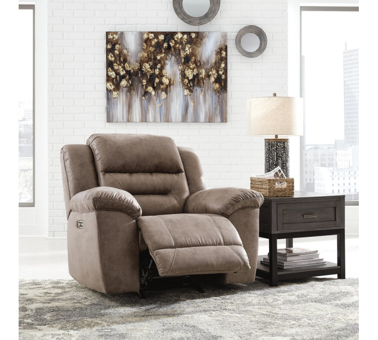 Stoneland Power Recliner - Fossil