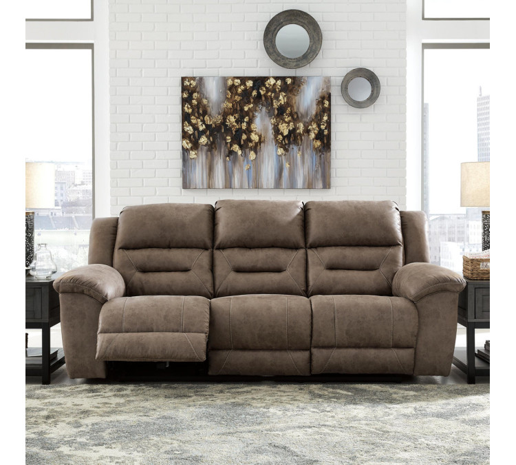 Stoneland Reclining Sofa - Fossil