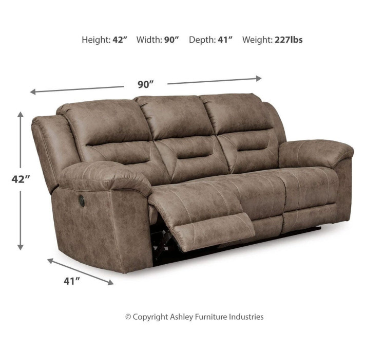 Stoneland Sofa, Loveseat and Recliner - Fossil