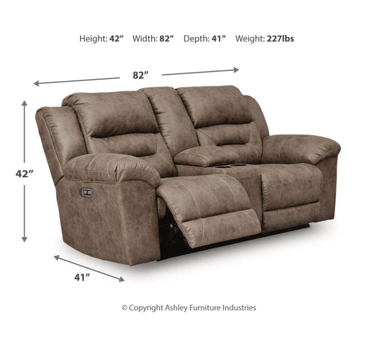 Stoneland Sofa, Loveseat and Recliner - Fossil