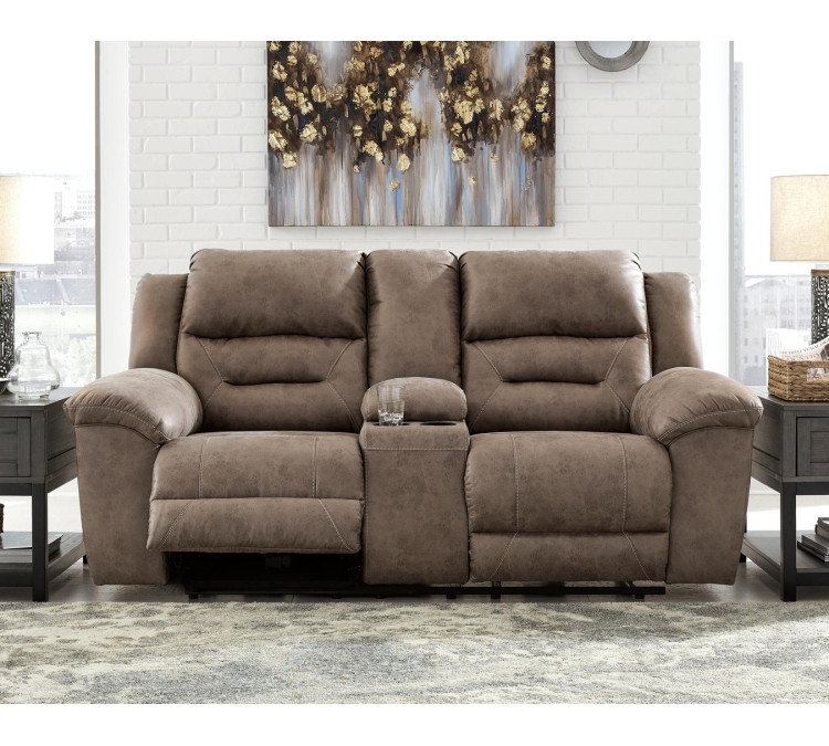 Stoneland Sofa, Loveseat and Recliner - Fossil