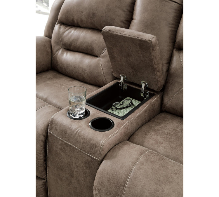 Stoneland Sofa, Loveseat and Recliner - Fossil