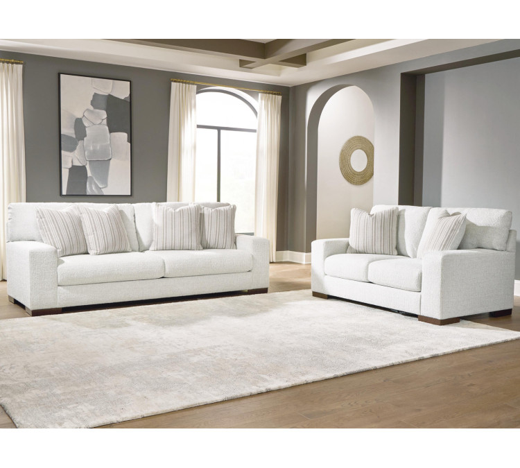 Hartside Sofa and Loveseat - Frosted