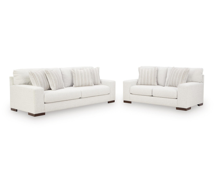 Hartside Sofa and Loveseat - Frosted