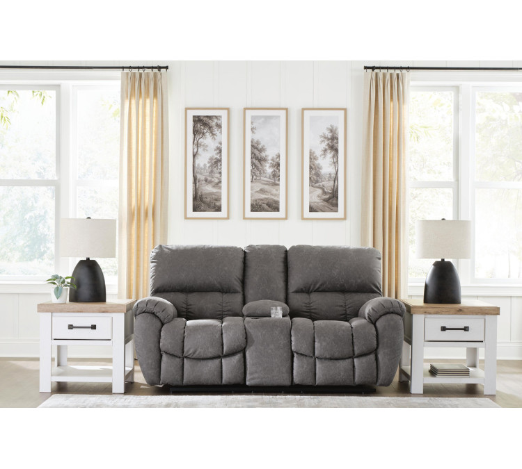 Hadrian Pike Power Reclining Loveseat with Console - Galaxy