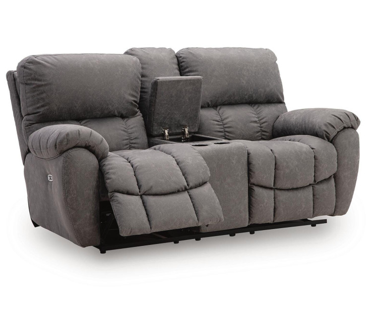 Hadrian Pike Power Reclining Loveseat with Console - Galaxy