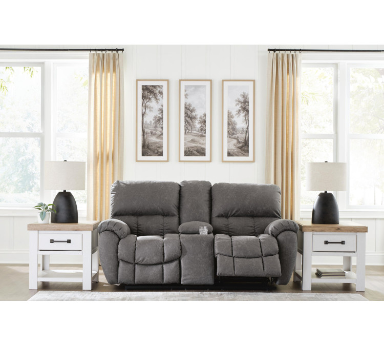 Hadrian Pike Power Reclining Loveseat with Console - Galaxy
