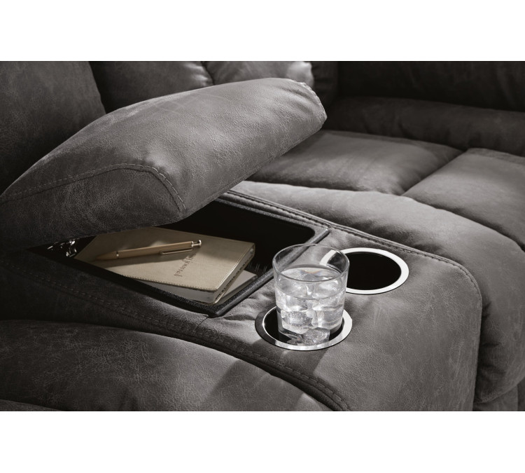 Hadrian Pike Power Reclining Loveseat with Console - Galaxy