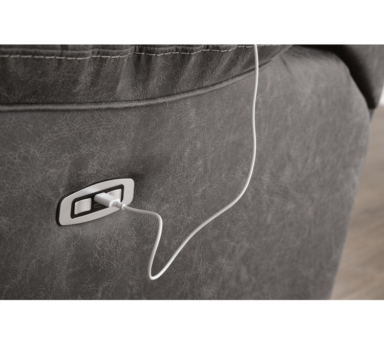 Hadrian Pike Power Reclining Sofa - Galaxy