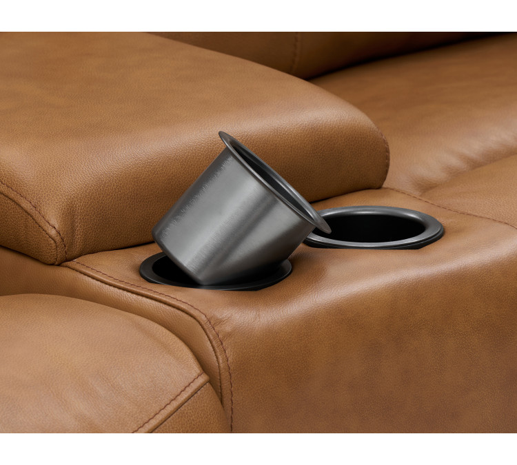 Gatlin Dual/Power Leather 6/Piece Modular Reclining Sectional