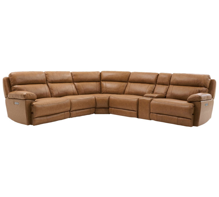 Gatlin Dual/Power Leather 6/Piece Modular Reclining Sectional