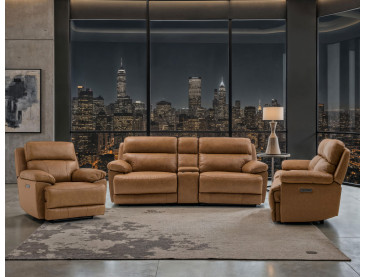 Gatlin Dual/Power Reclining, Leather