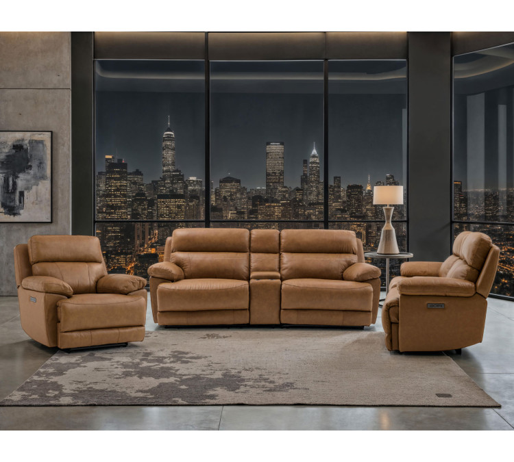 Gatlin Dual/Power Reclining, Leather