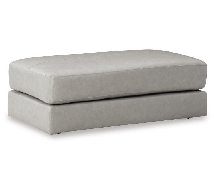 Amiata Oversized Accent Ottoman - Glacier
