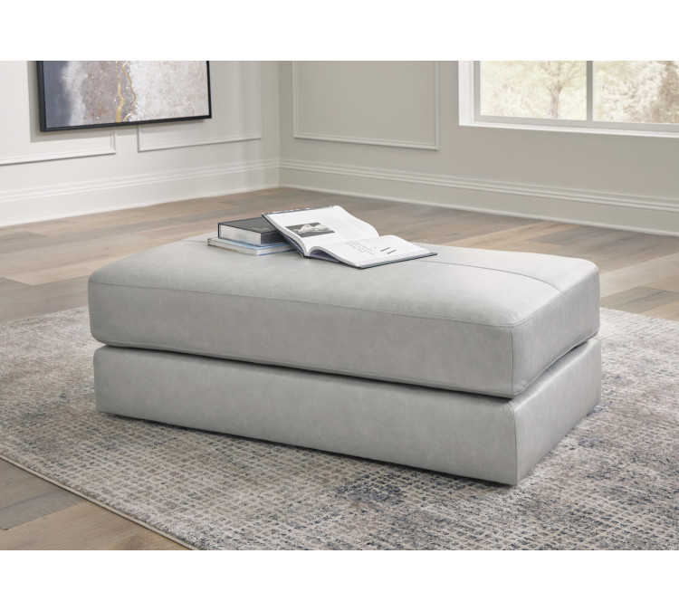 Amiata Oversized Accent Ottoman - Glacier