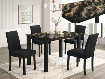 RESIA DINING GROUP - Gold Black