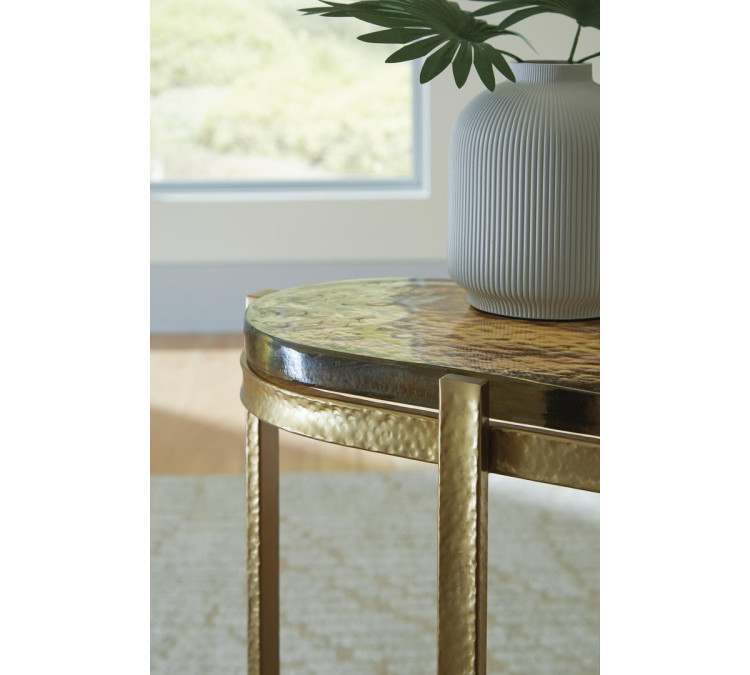 Porterville Accent Table - Gold Finish