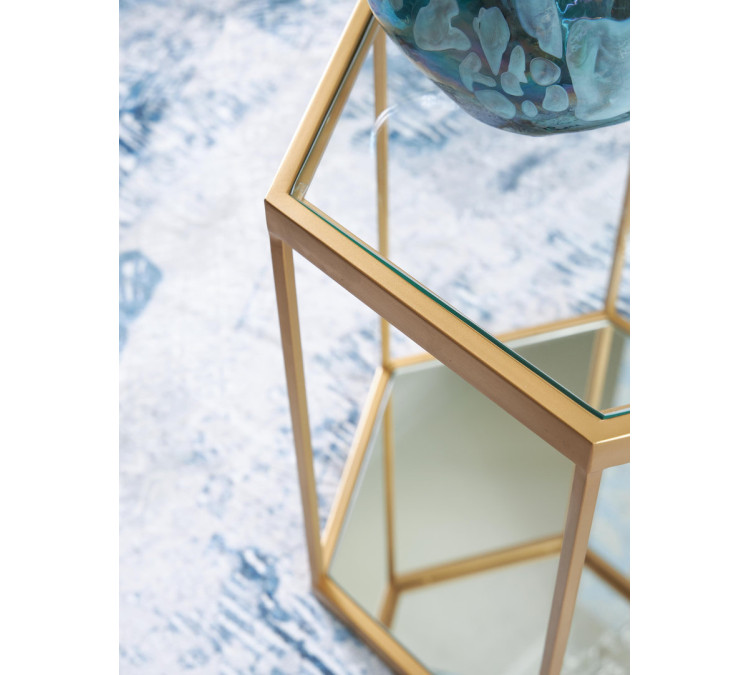 Veerwick Accent Coffee Table - Gold Finish
