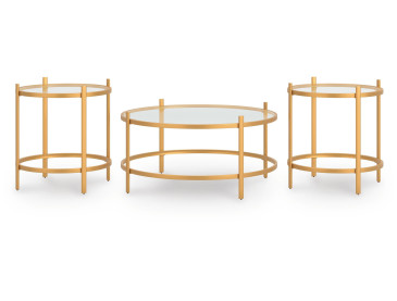 Pearlox Table (Set of 3) - Gold