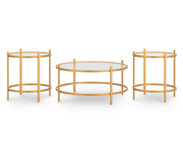 Pearlox Table (Set of 3) - Gold