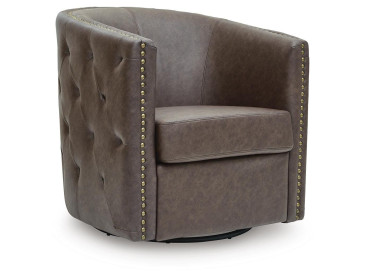 Brentlow Swivel Accent Chair - Granite