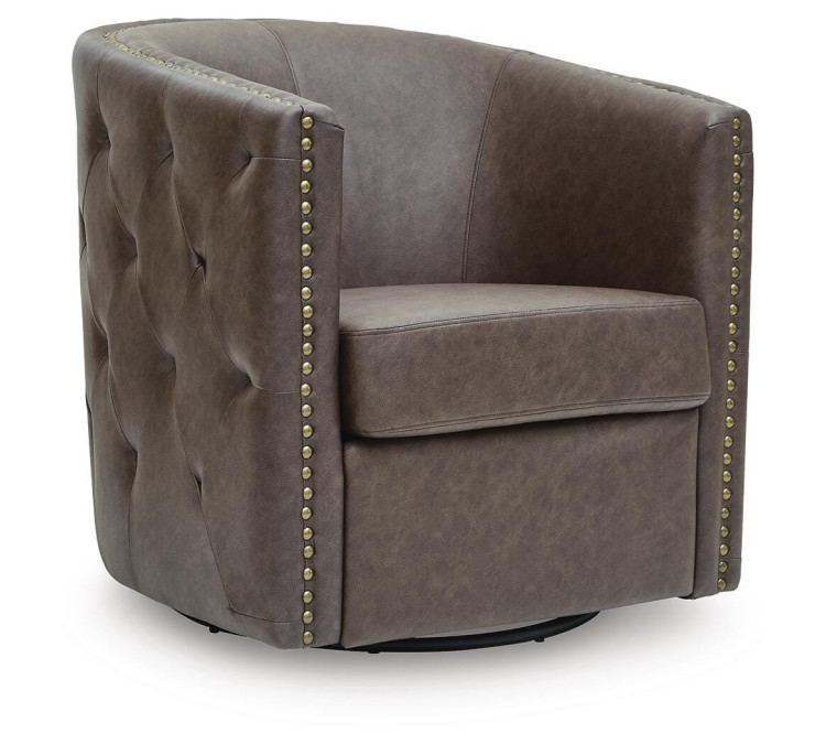 Brentlow Swivel Accent Chair - Granite