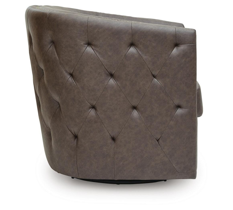 Brentlow Swivel Accent Chair - Granite