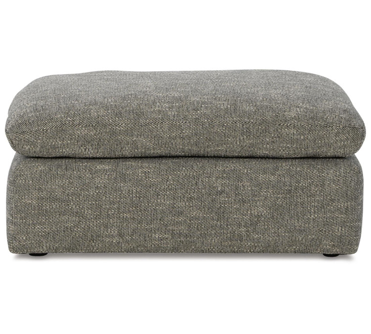 Dramatic Chair and Ottoman - Granite