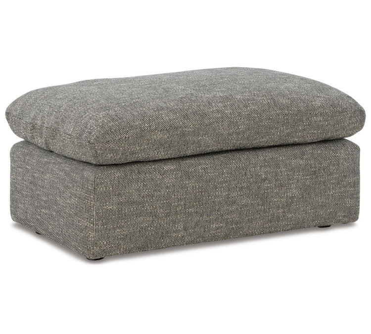 Dramatic Chair and Ottoman - Granite