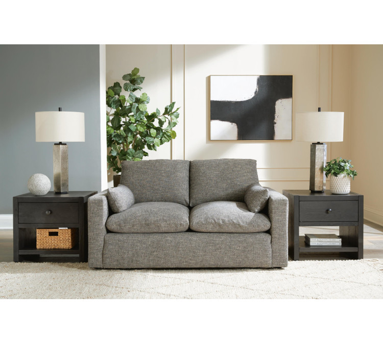 Dramatic Loveseat - Granite