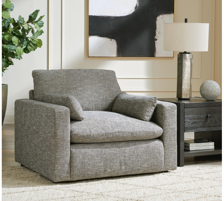Dramatic Oversized Chair - Granite