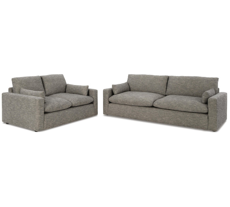 Dramatic Sofa and Loveseat - Granite