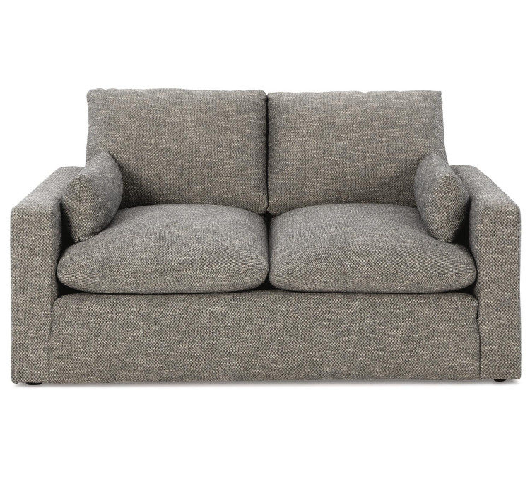 Dramatic Sofa, Loveseat, Chair and Ottoman - Granite