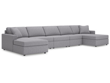 Modmax 5-Piece Double Chaise Sectional - Granite