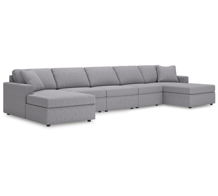 Modmax 5-Piece Double Chaise Sectional - Granite