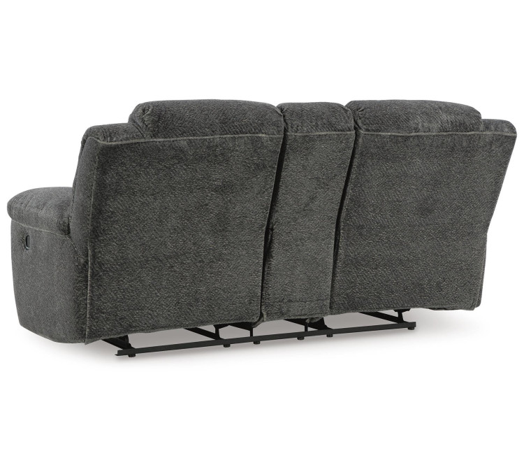 Frohn Reclining Loveseat with Console - Graphite