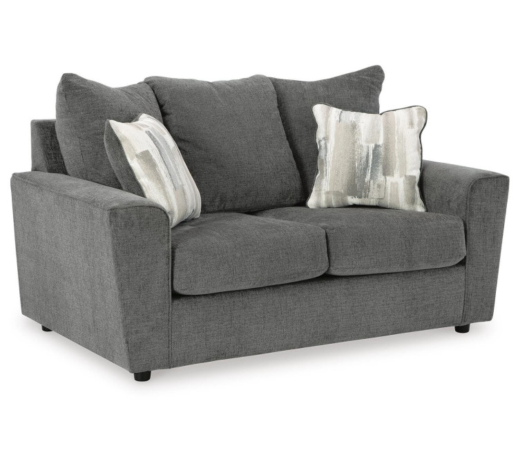 Stairatt Loveseat - Gravel