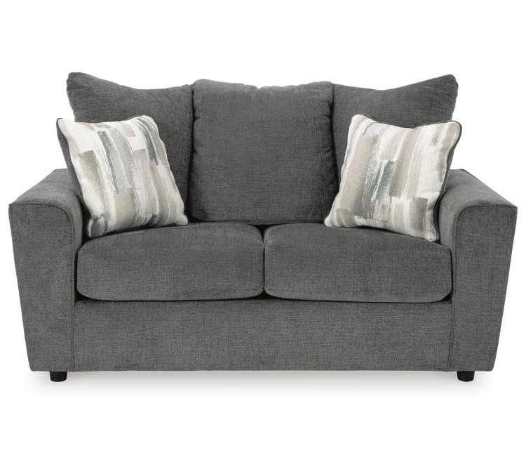 Stairatt Loveseat - Gravel