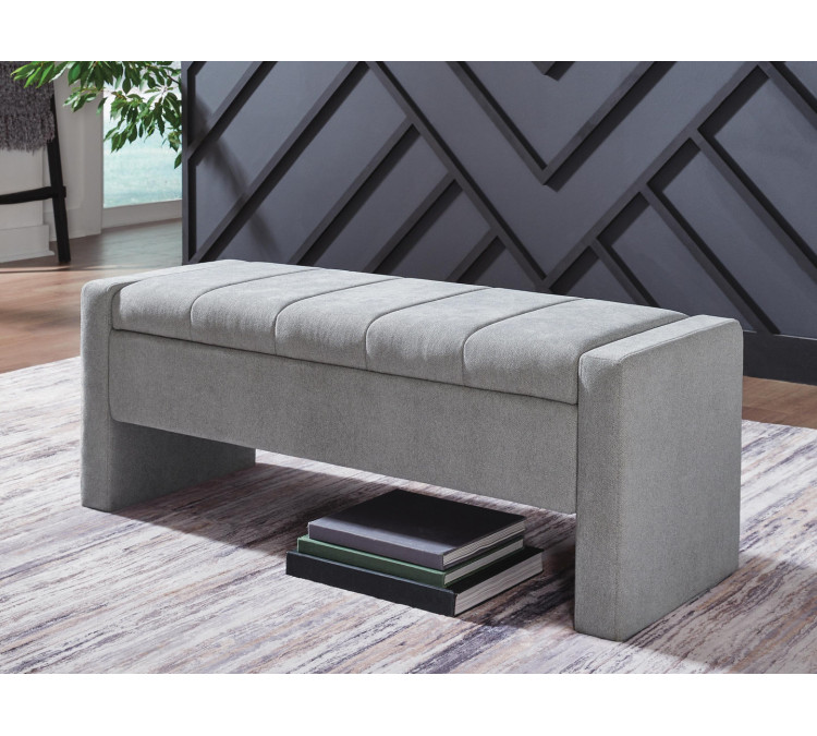 Akselman Storage Bench - Gray