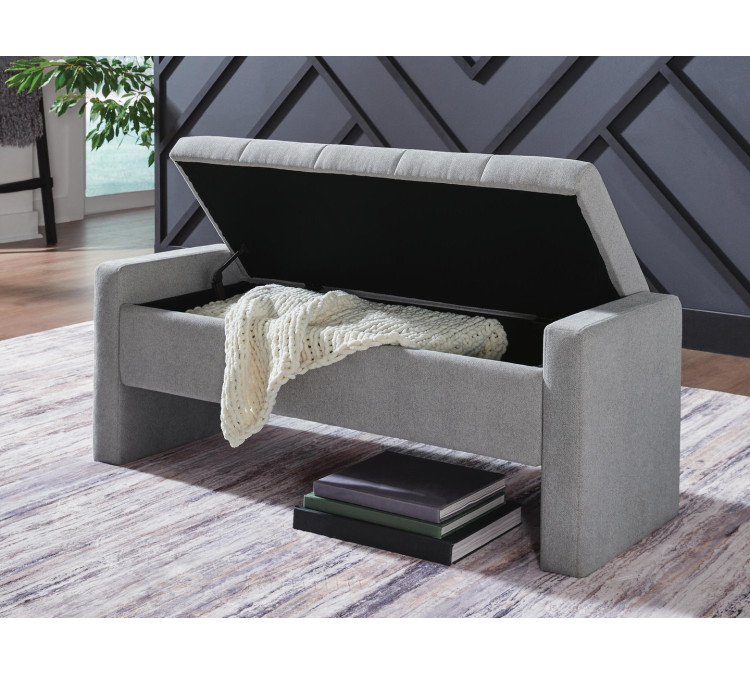 Akselman Storage Bench - Gray