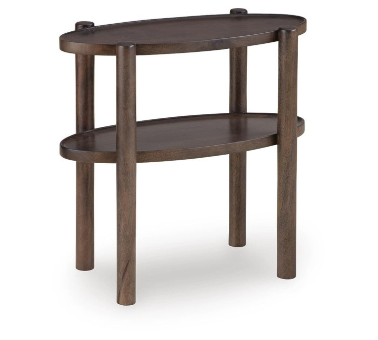 Wiattbury Accent Table - Gray Brown