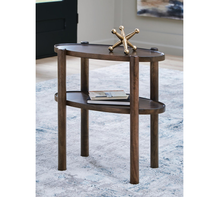 Wiattbury Accent Table - Gray Brown