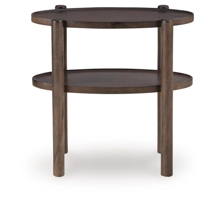 Wiattbury Accent Table - Gray Brown