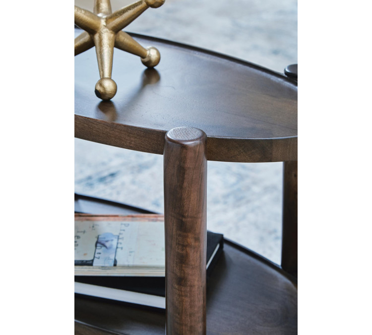 Wiattbury Accent Table - Gray Brown